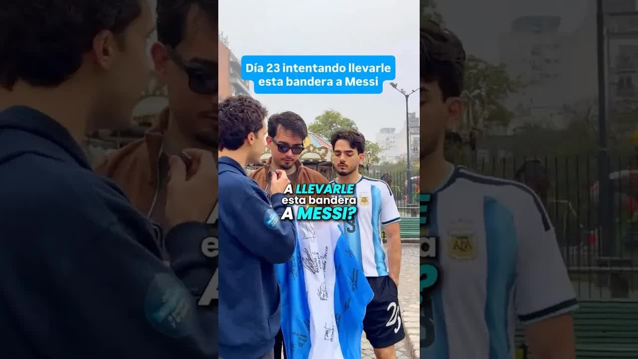 AYÚDENME a llevarle a MESSI la BANDERA